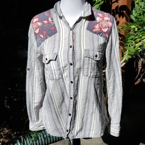 Free People Buttom Up Bouse